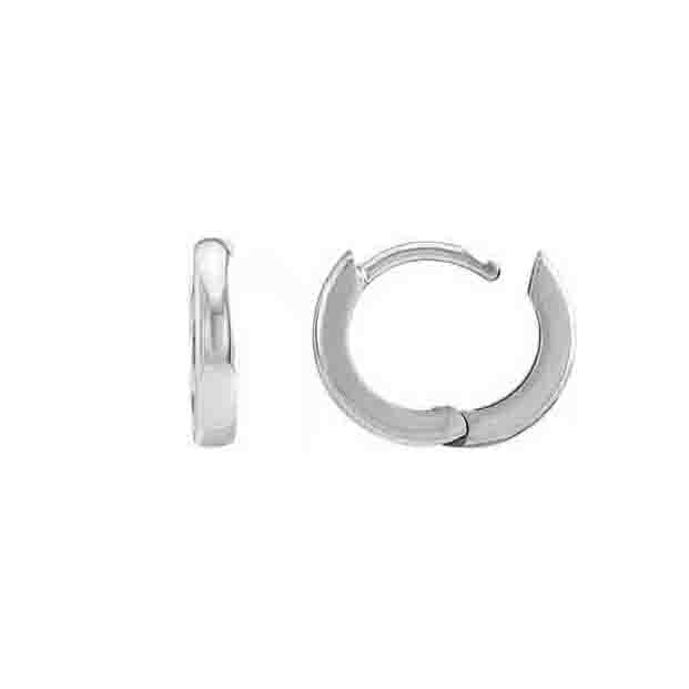 Silver Huggies 12mm