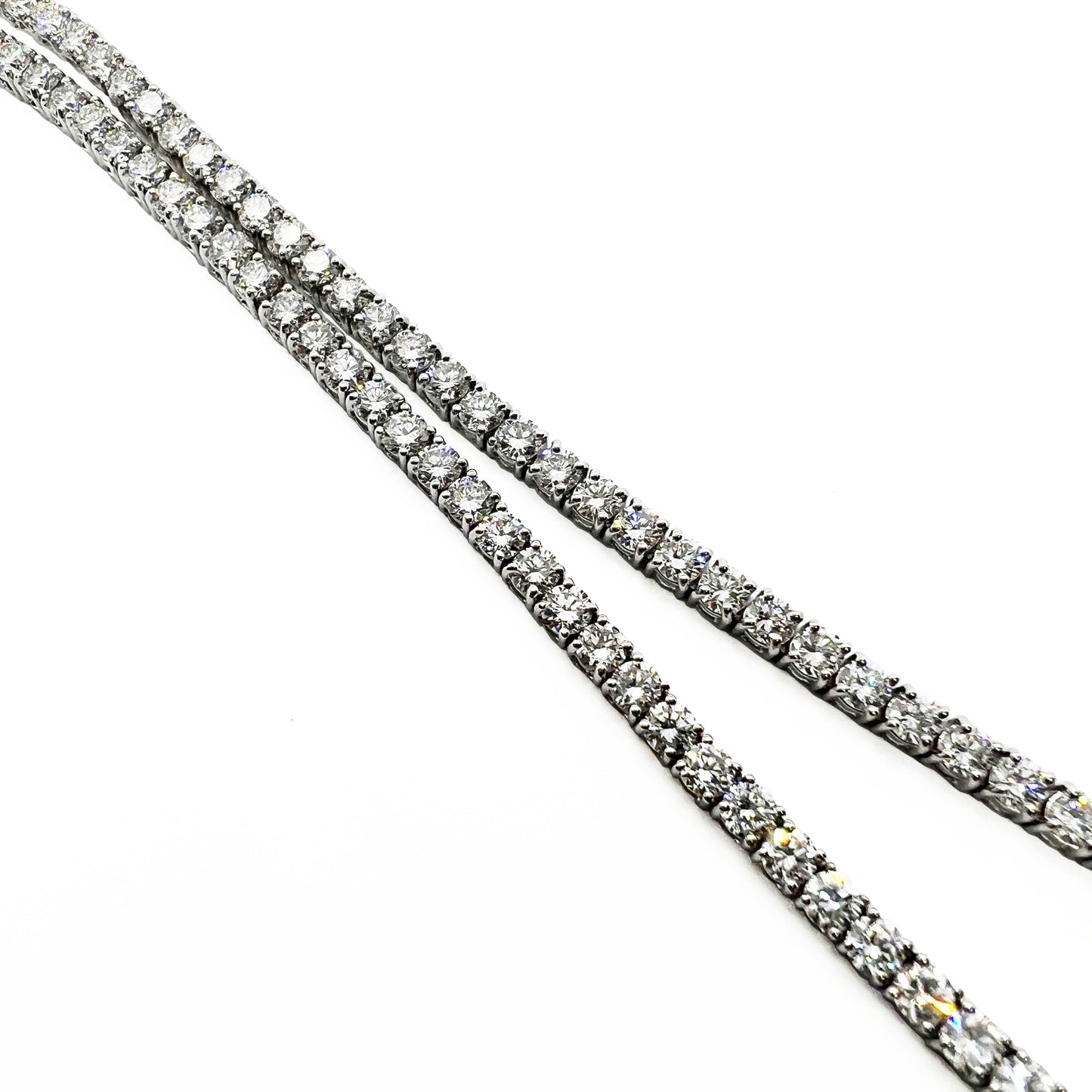 14kw Lab Diamond Tennis Necklace 15.30ctw