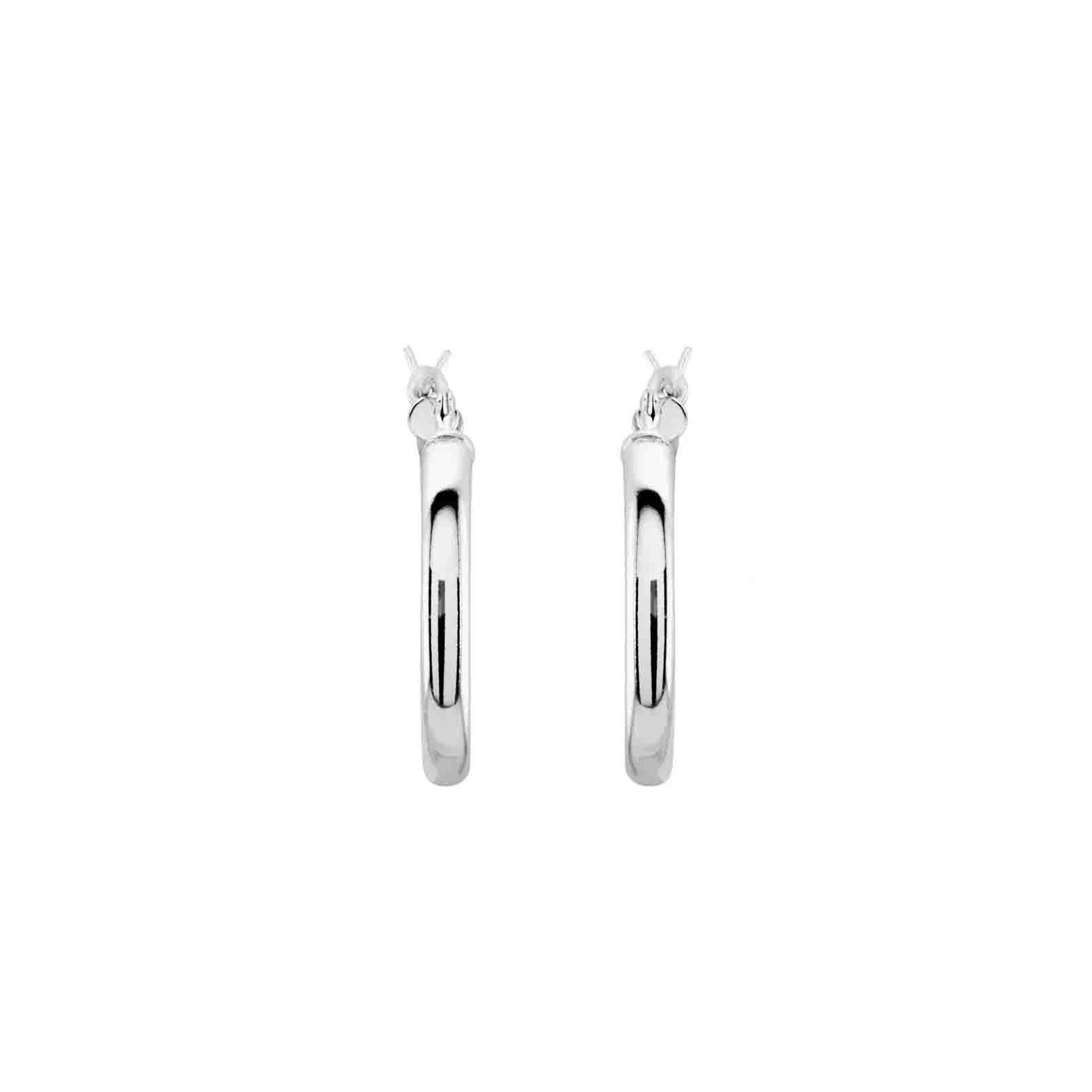Silver Hoop Earrings 20mm