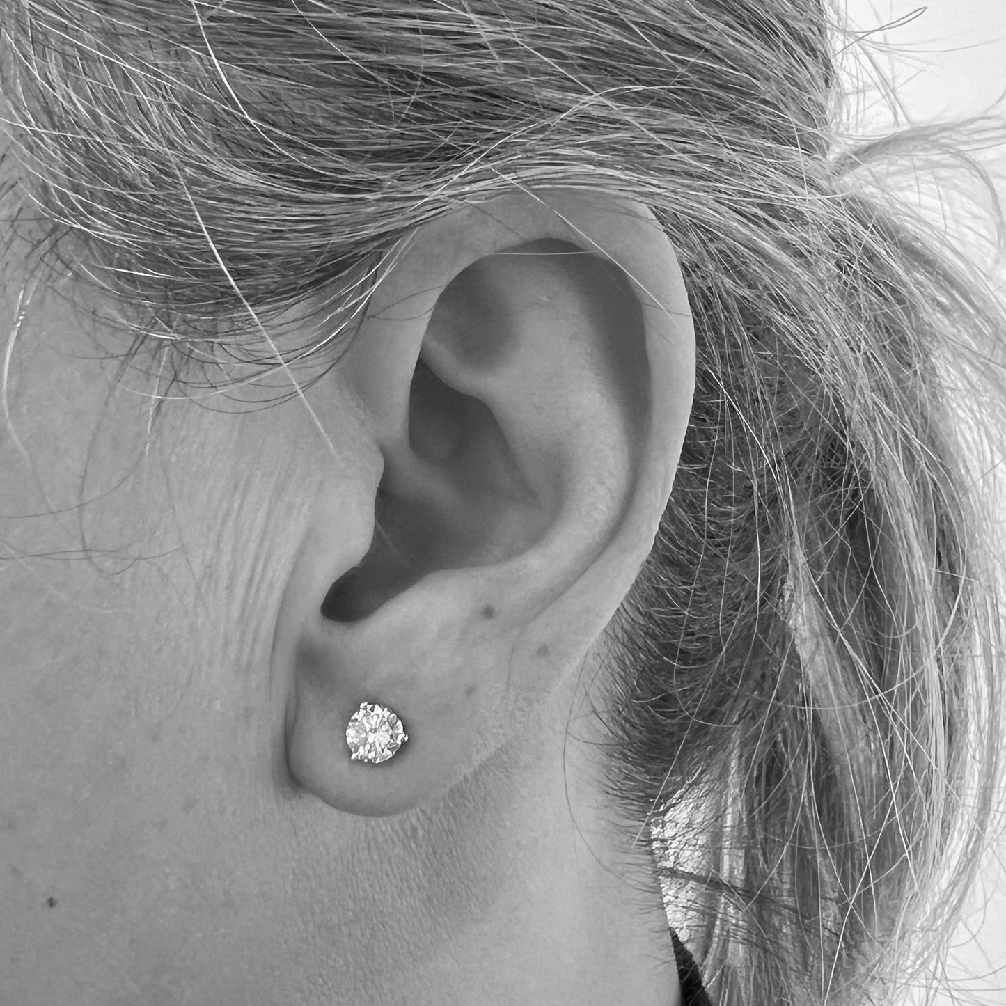 14kw LG Diamond Martini Studs 4.5mm 3/4cttw