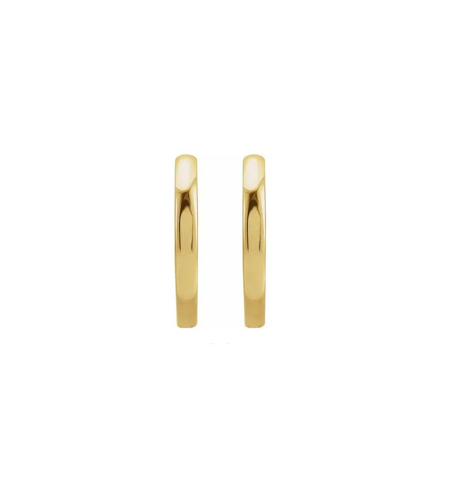 14ky Huggies Hoop Earrings 20mm