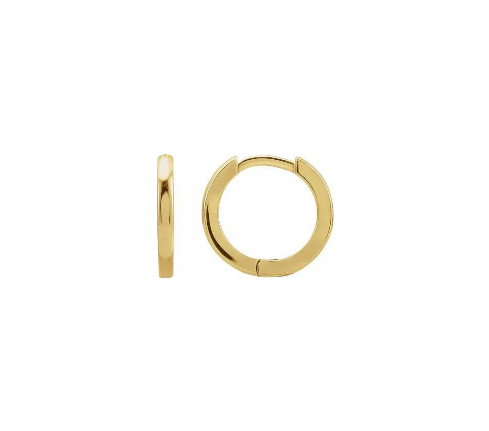 14ky Huggies Hoop Earrings 20mm