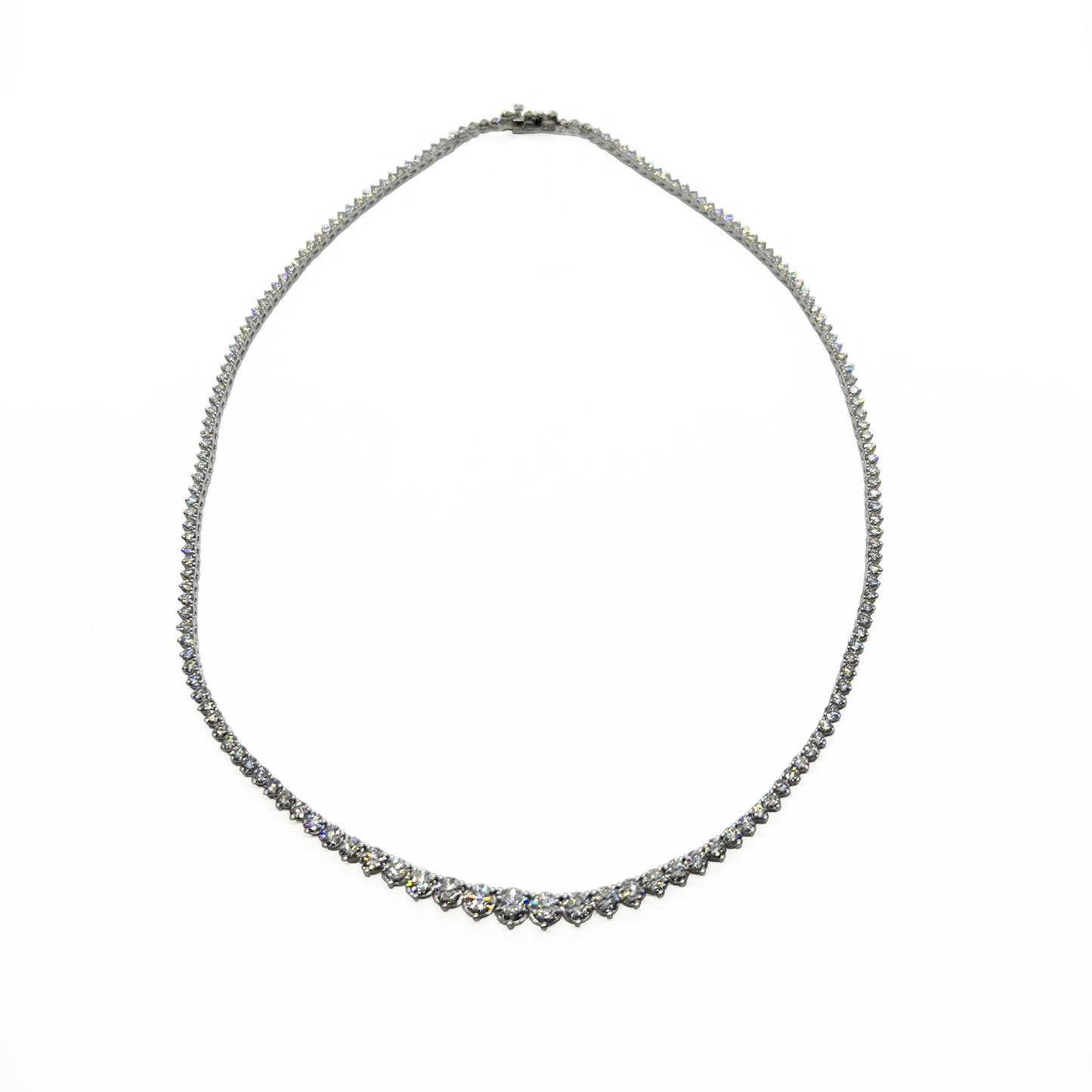 14kw Lab Diamond Graduated Necklace 7.61ctw
