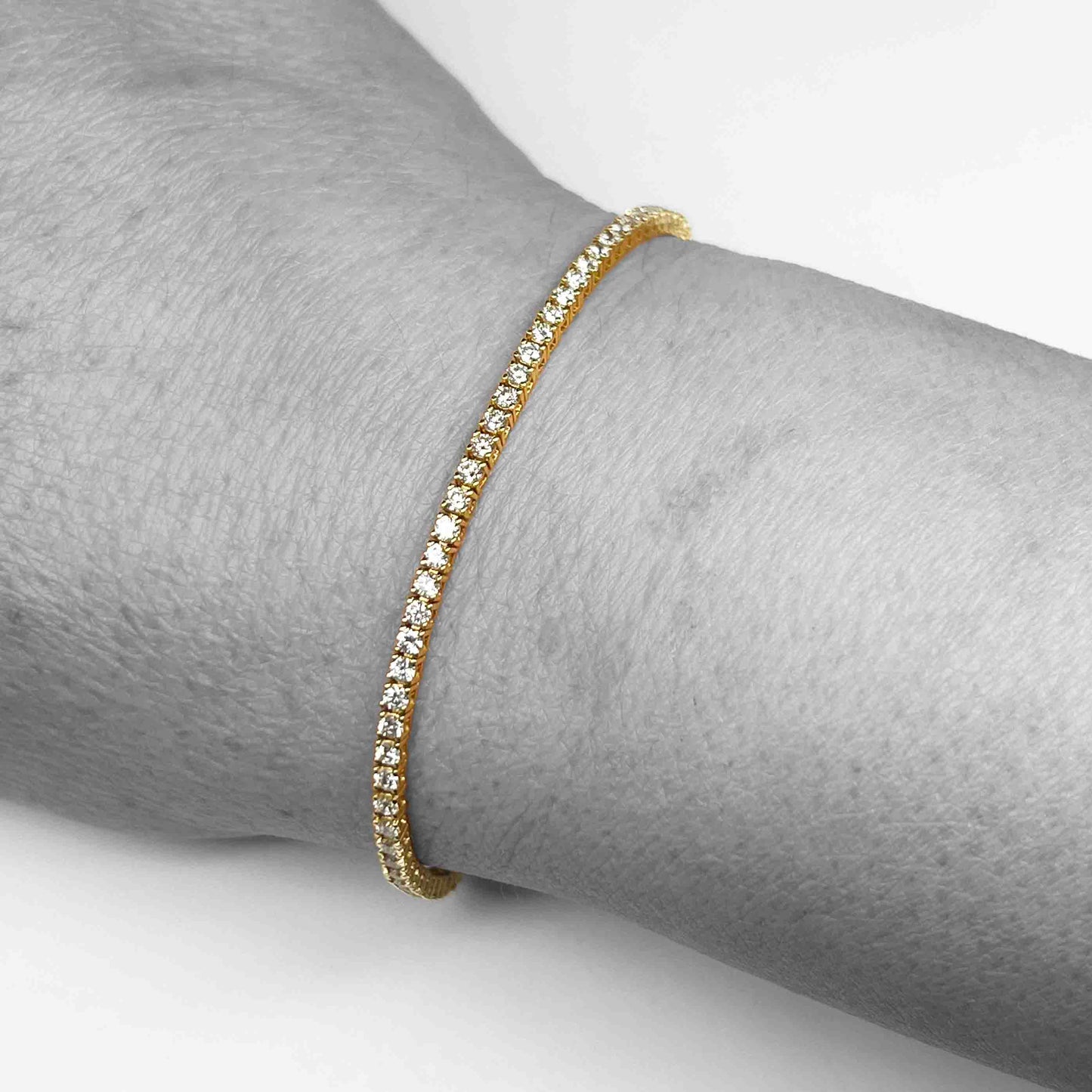18ky Diamond Tennis Bracelet