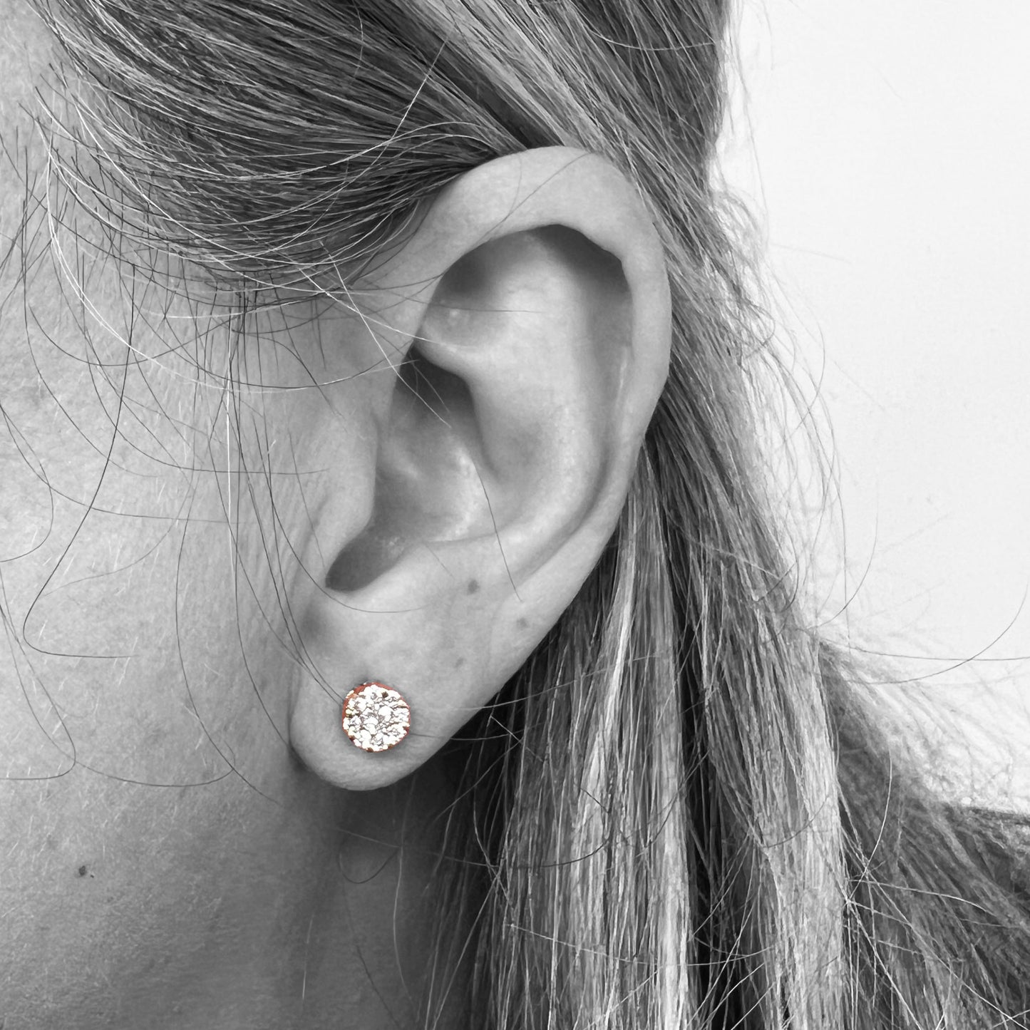 18k Diamond Cluster Earrings