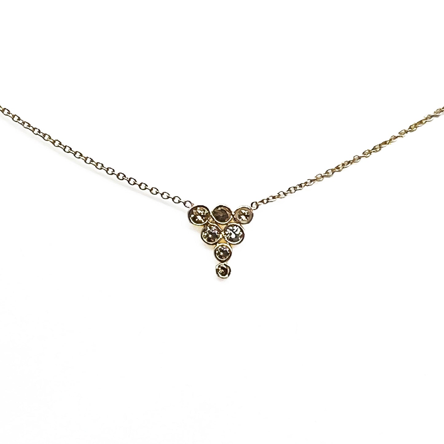 Handmade Diamonds Cluster Pendant