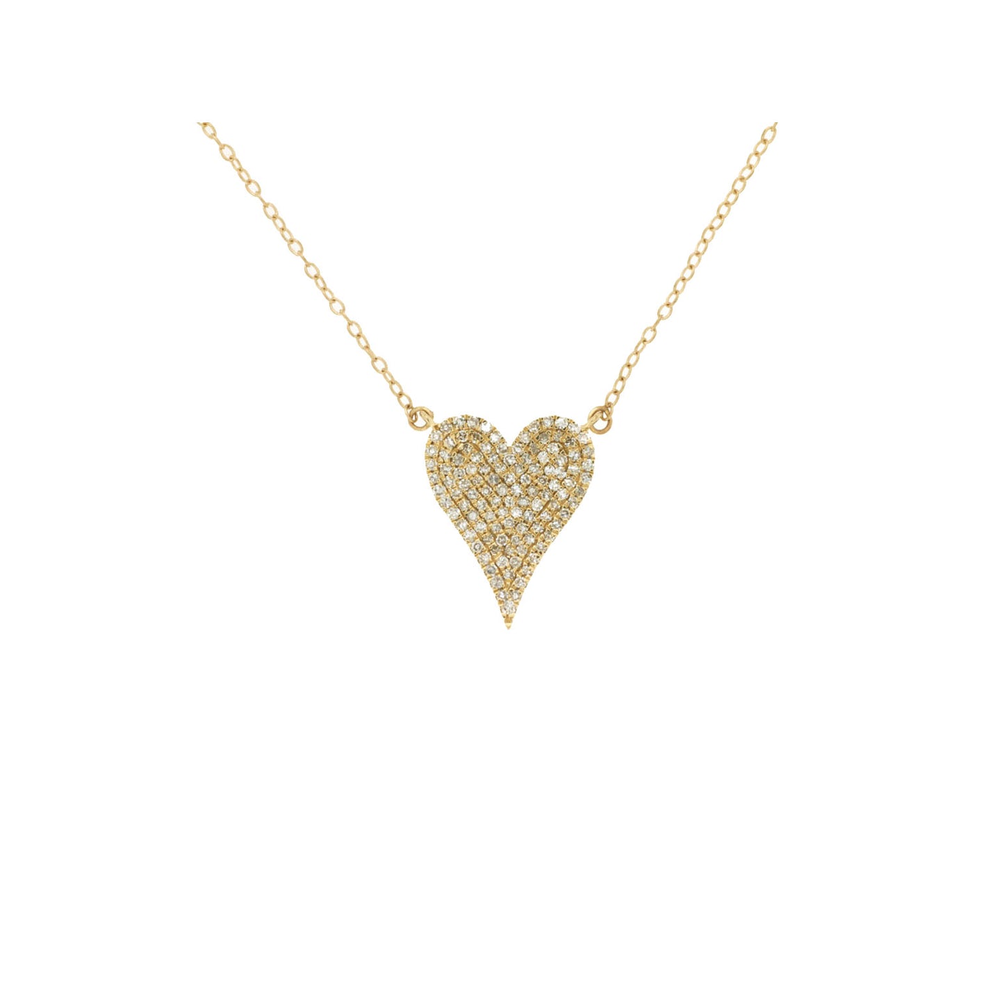 14ky Diamond Heart Pendant