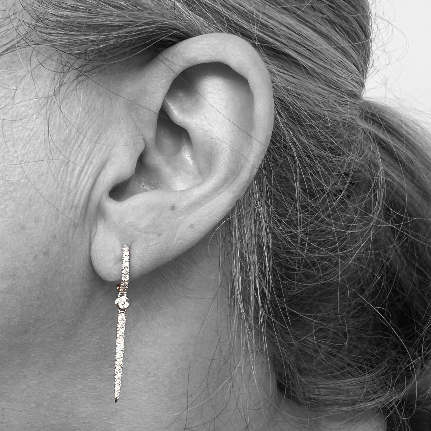 14kw Diamond Dangle Earrings