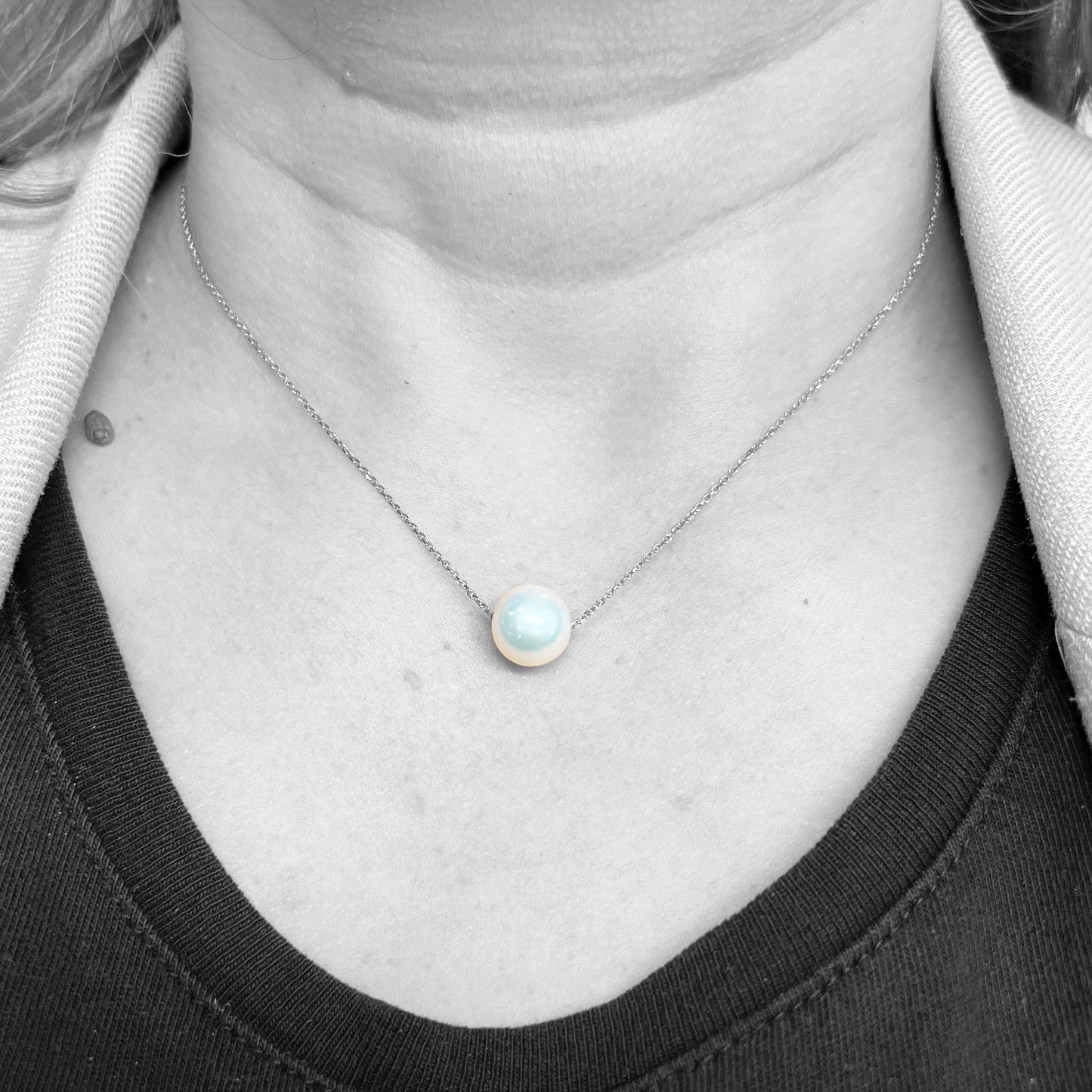 18kw Pearl Slide Necklace