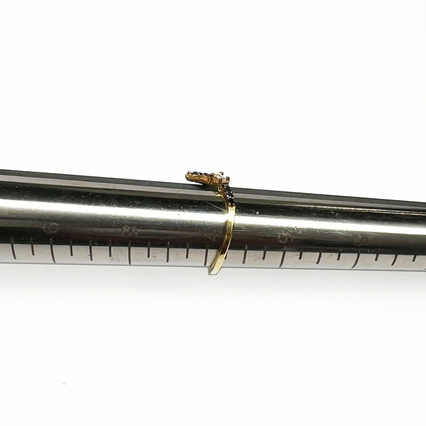 18ky Black Diamonds Ring