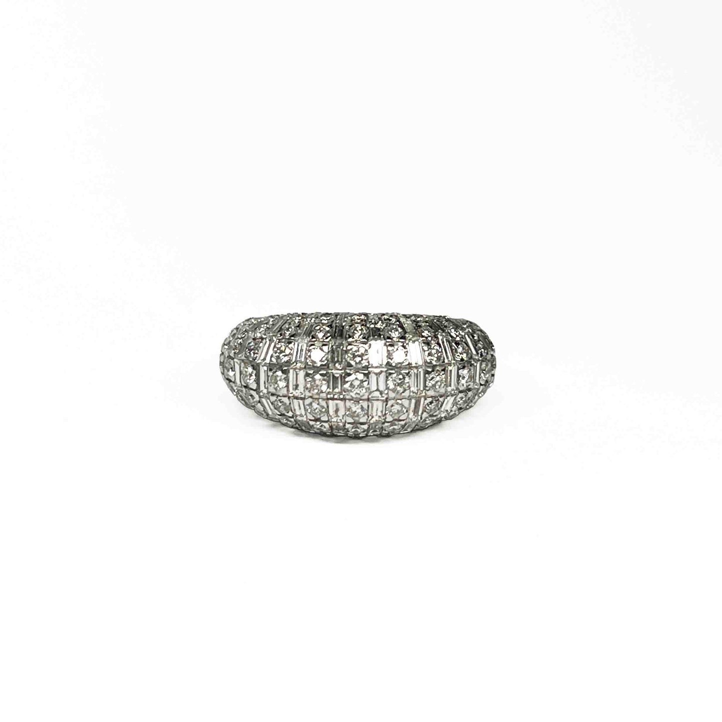 18kw Diamond Dome Ring