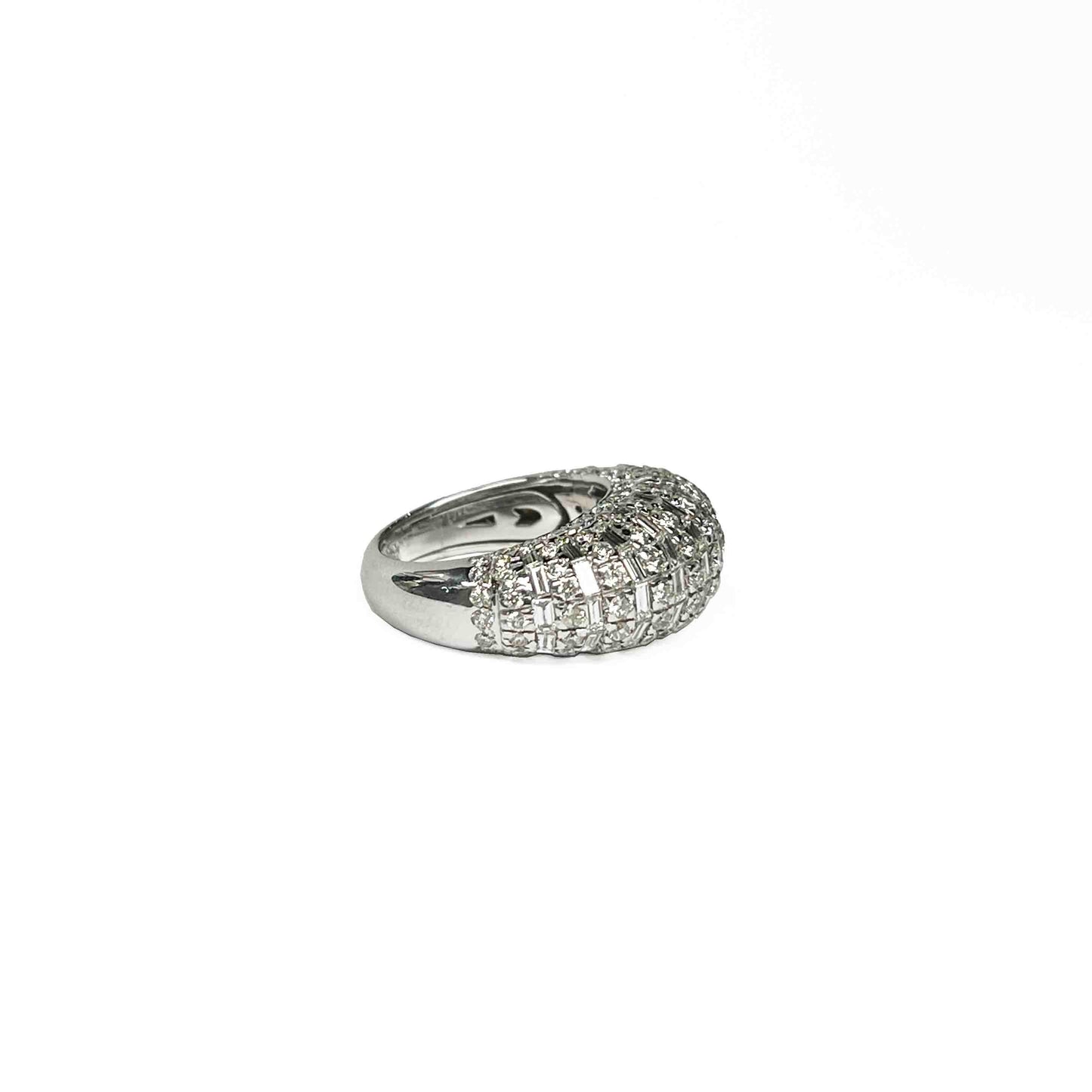 18kw Diamond Dome Ring