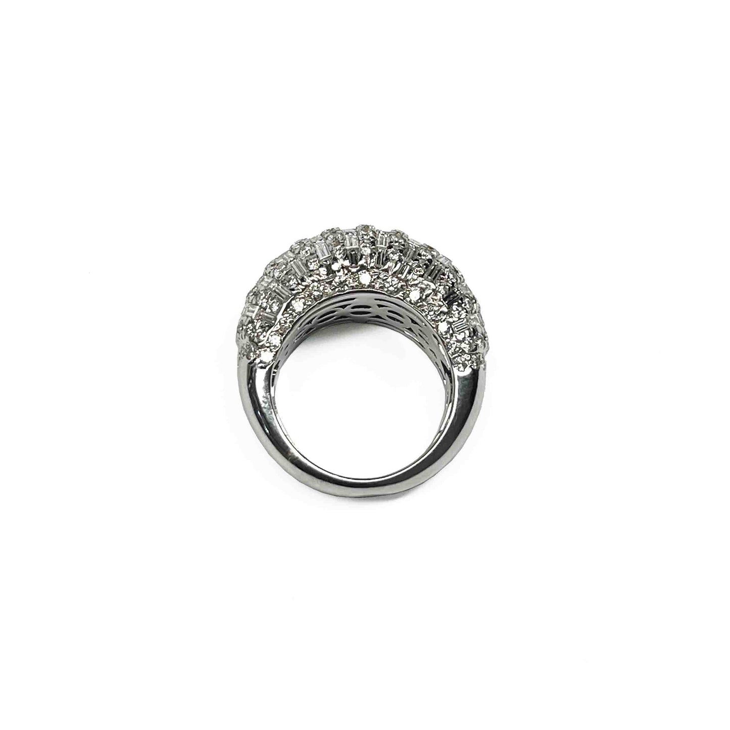 18kw Diamond Dome Ring