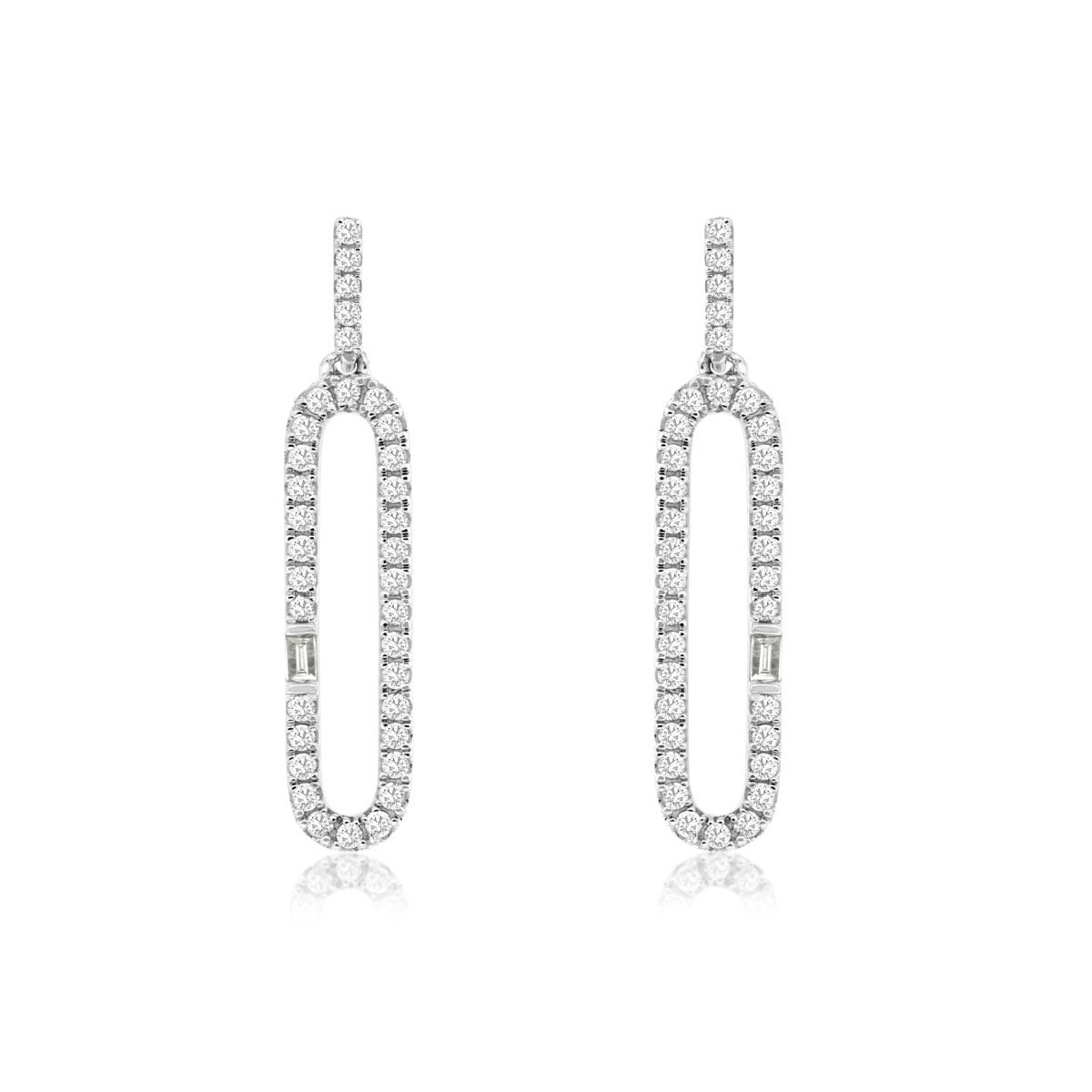 14kw Diamond Dangle Earrings