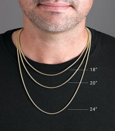 14ky Paper Clip Chain 18"