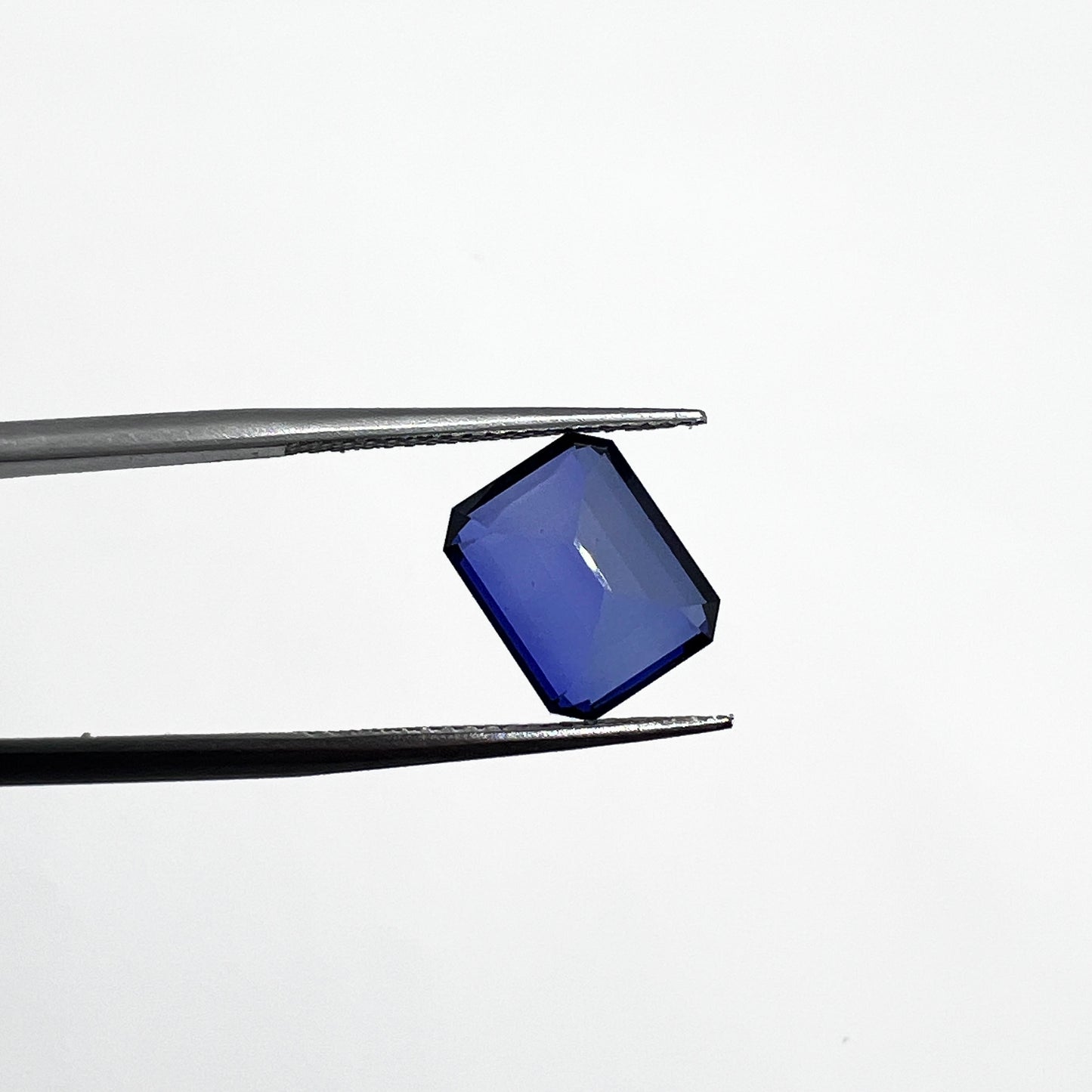Emerald Cut Lab Grown Blue Sapphire - 4.30ct