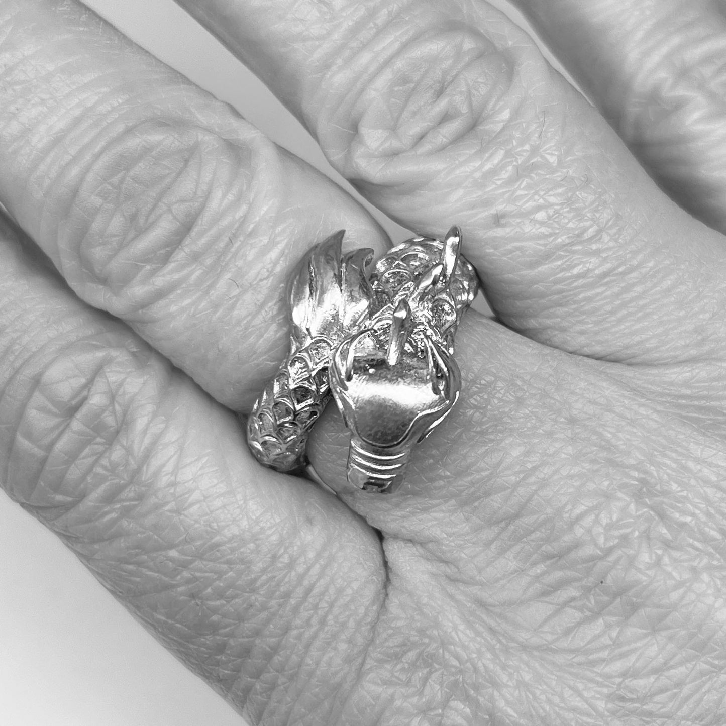 Silver Dragon Ring