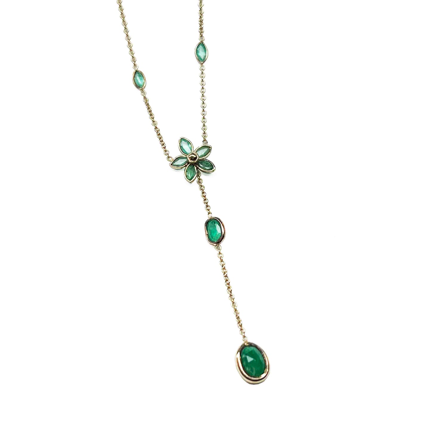 14ky Emerald Necklace