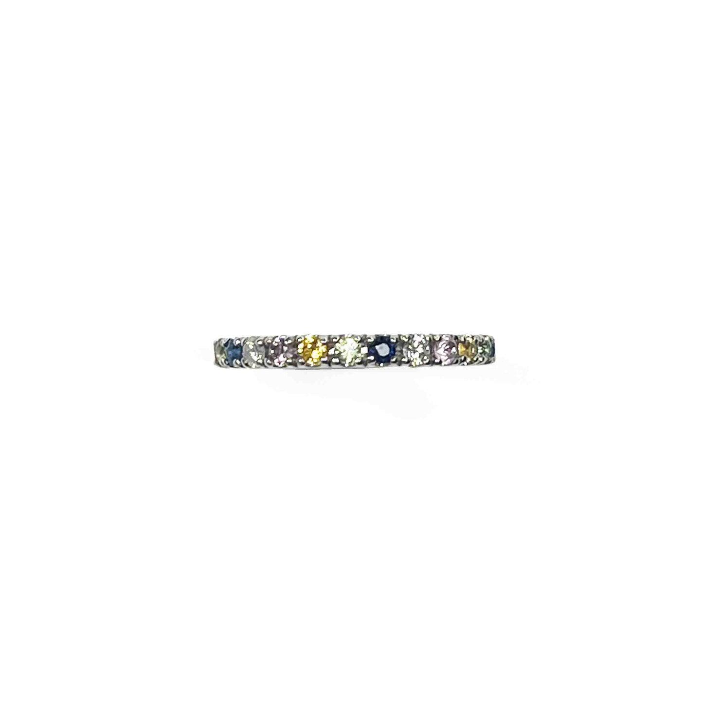 Platinum Sapphires Eternity Ring