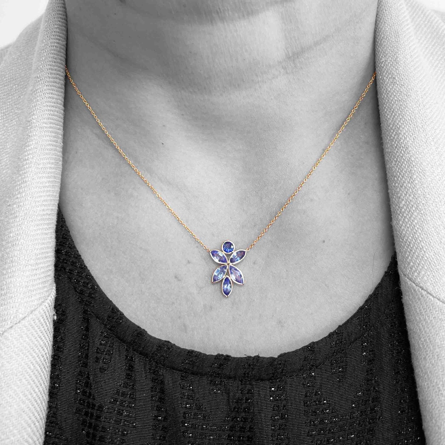 14ky Tanzanite Necklace
