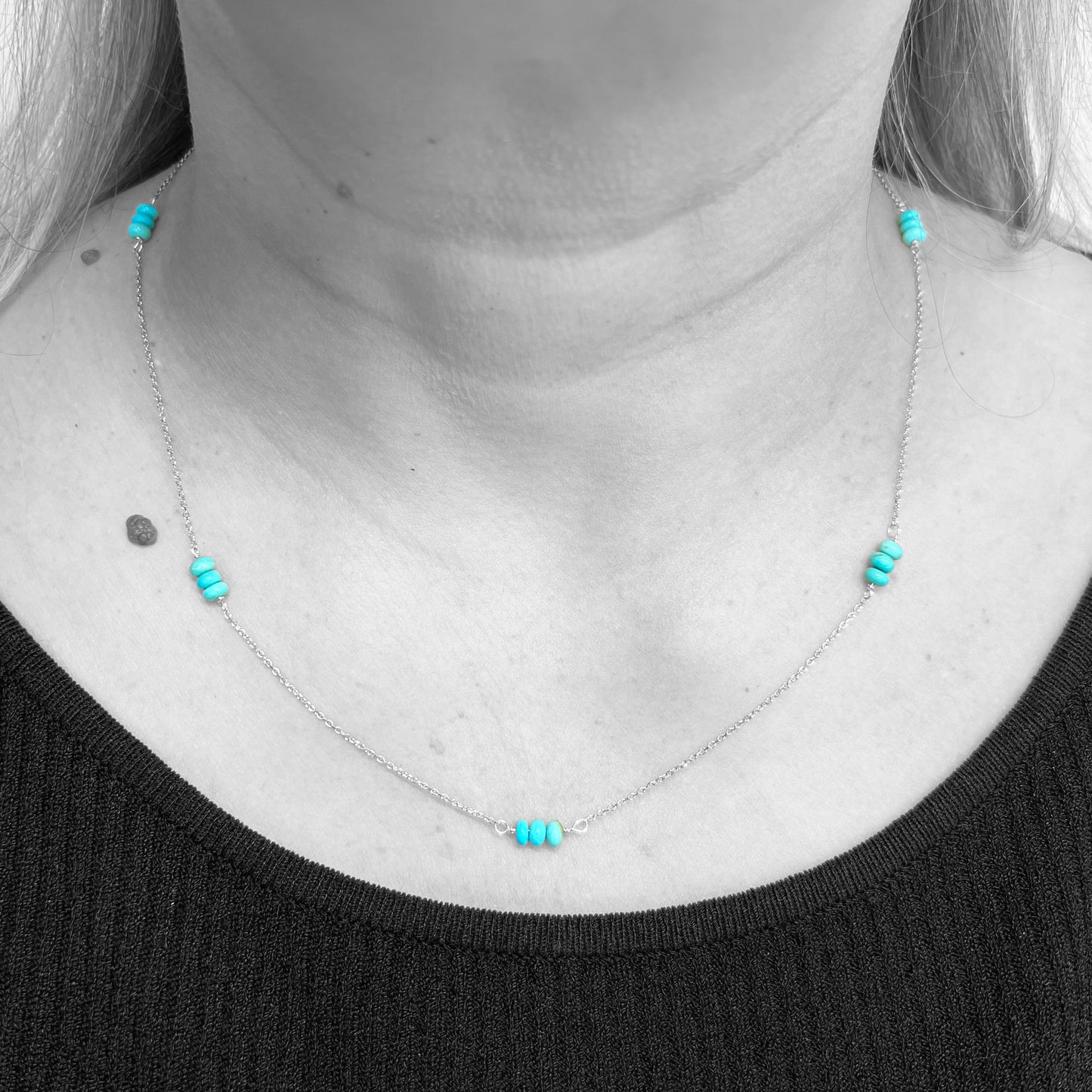 Silver Turquoise Necklace