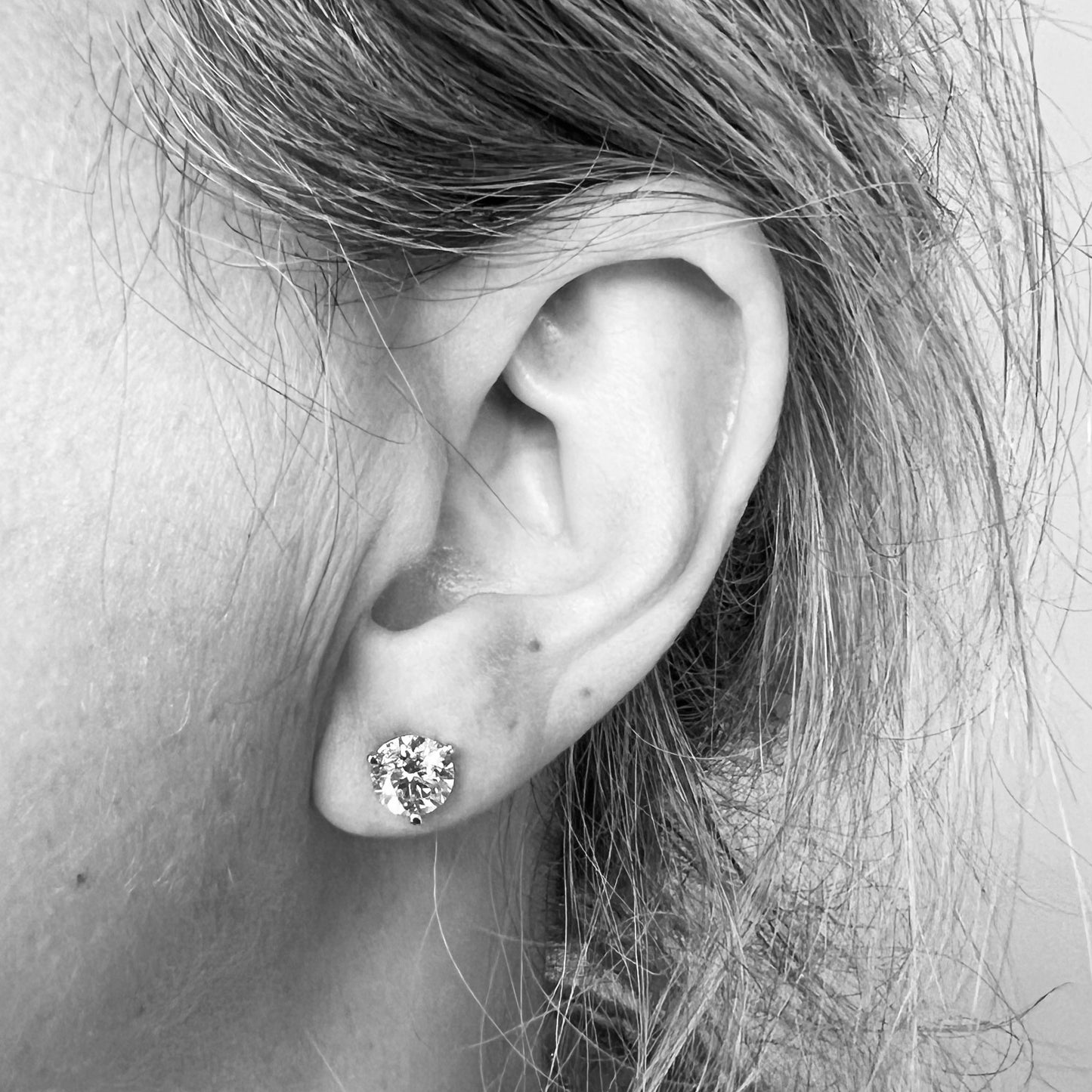 14kw LG Diamond Martini Studs 2.05ctw