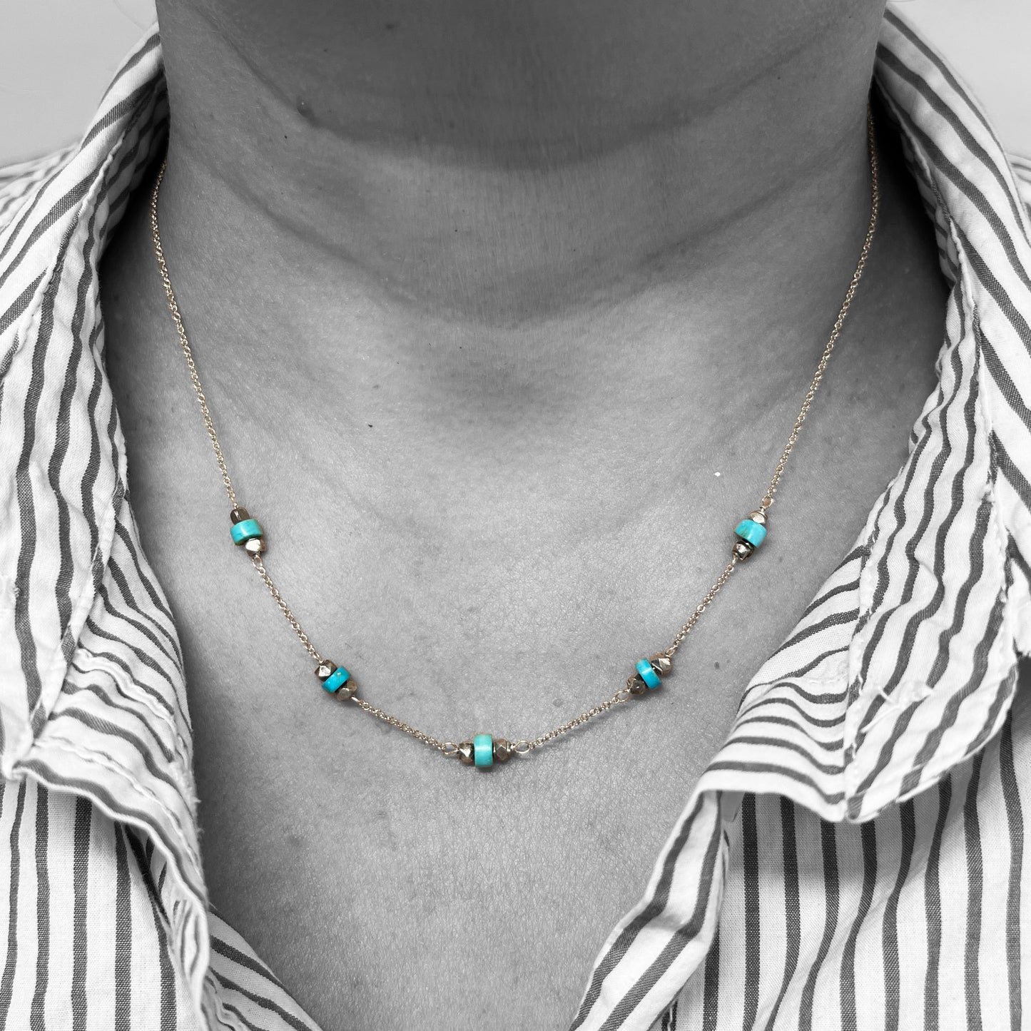 Silver Turquoise Necklace