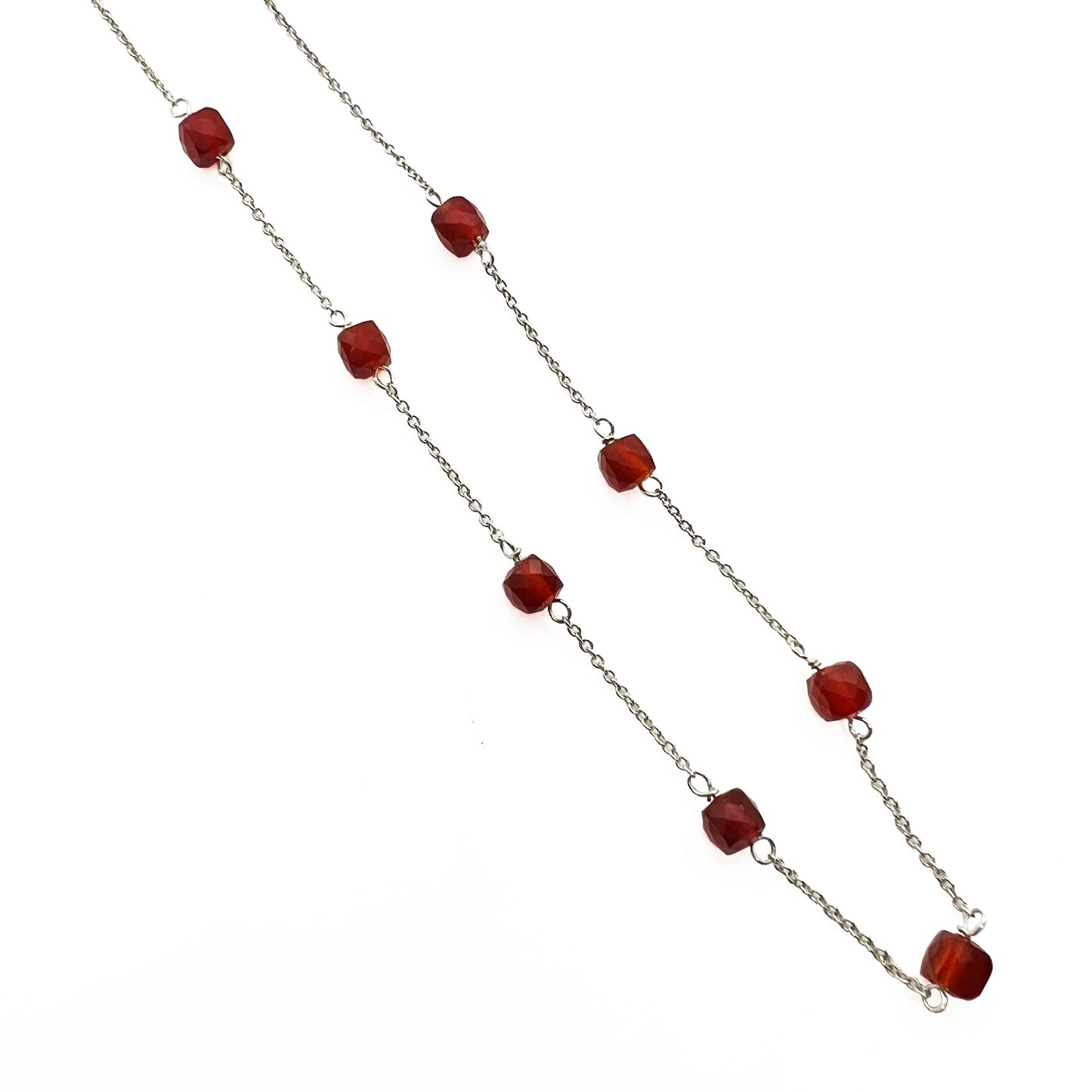 Silver Carnelian Necklace