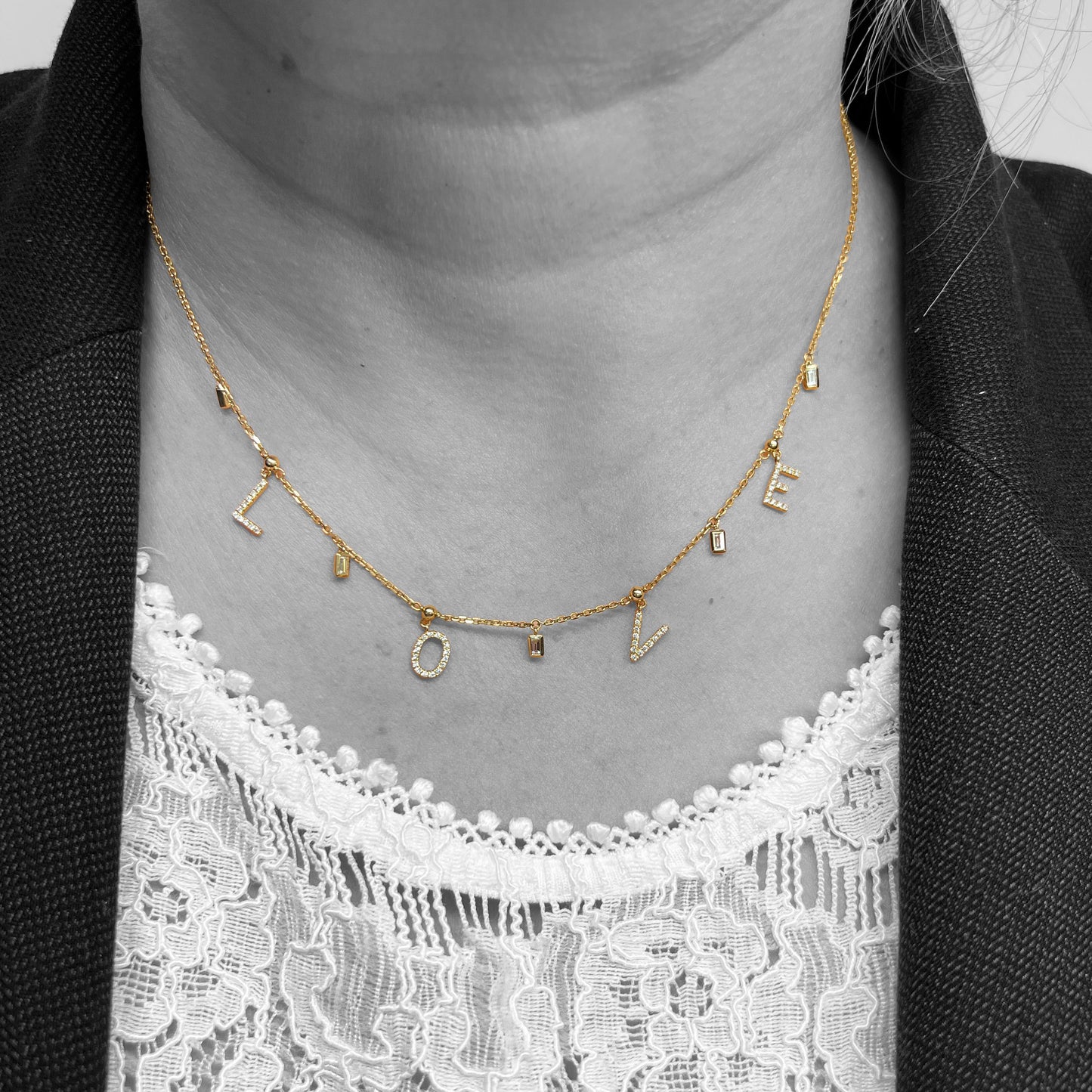 14ky Diamond Love Necklace