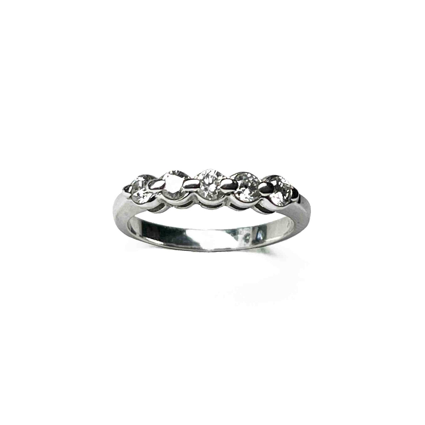 14kw Five Diamonds Ring