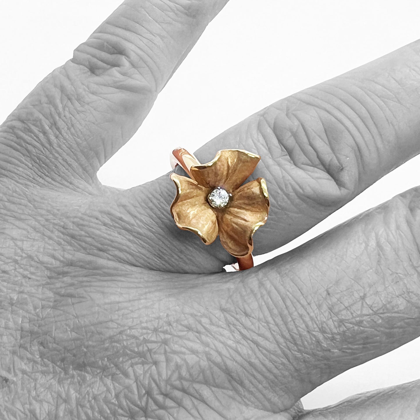 18kr Flower Ring