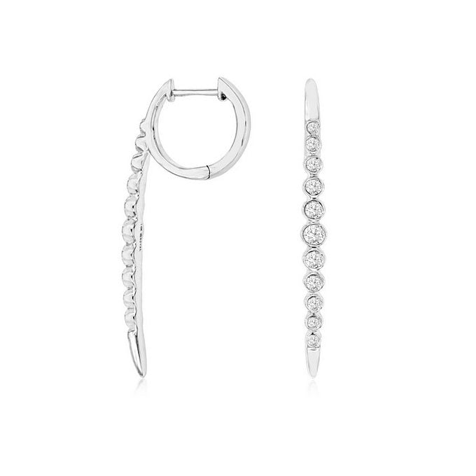 14kw diamond dangle earrings