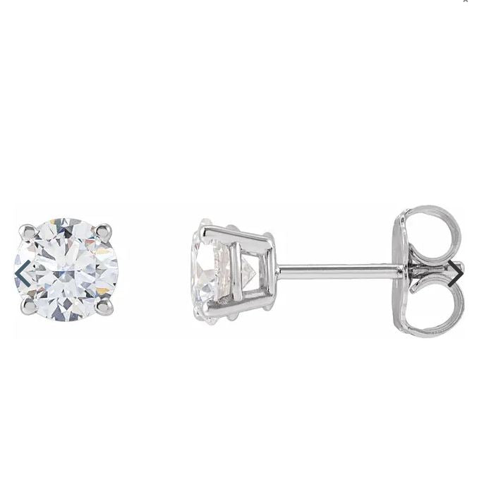 14kw LG Diamond Studs 4mm 1/2cttw