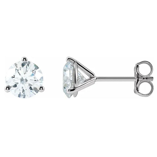 14kw LG Diamond Martini Studs 5.75mm 1.5cttw