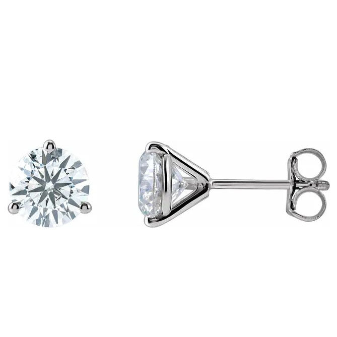 14kw LG Diamond Martini Studs 6.3mm 2cttw