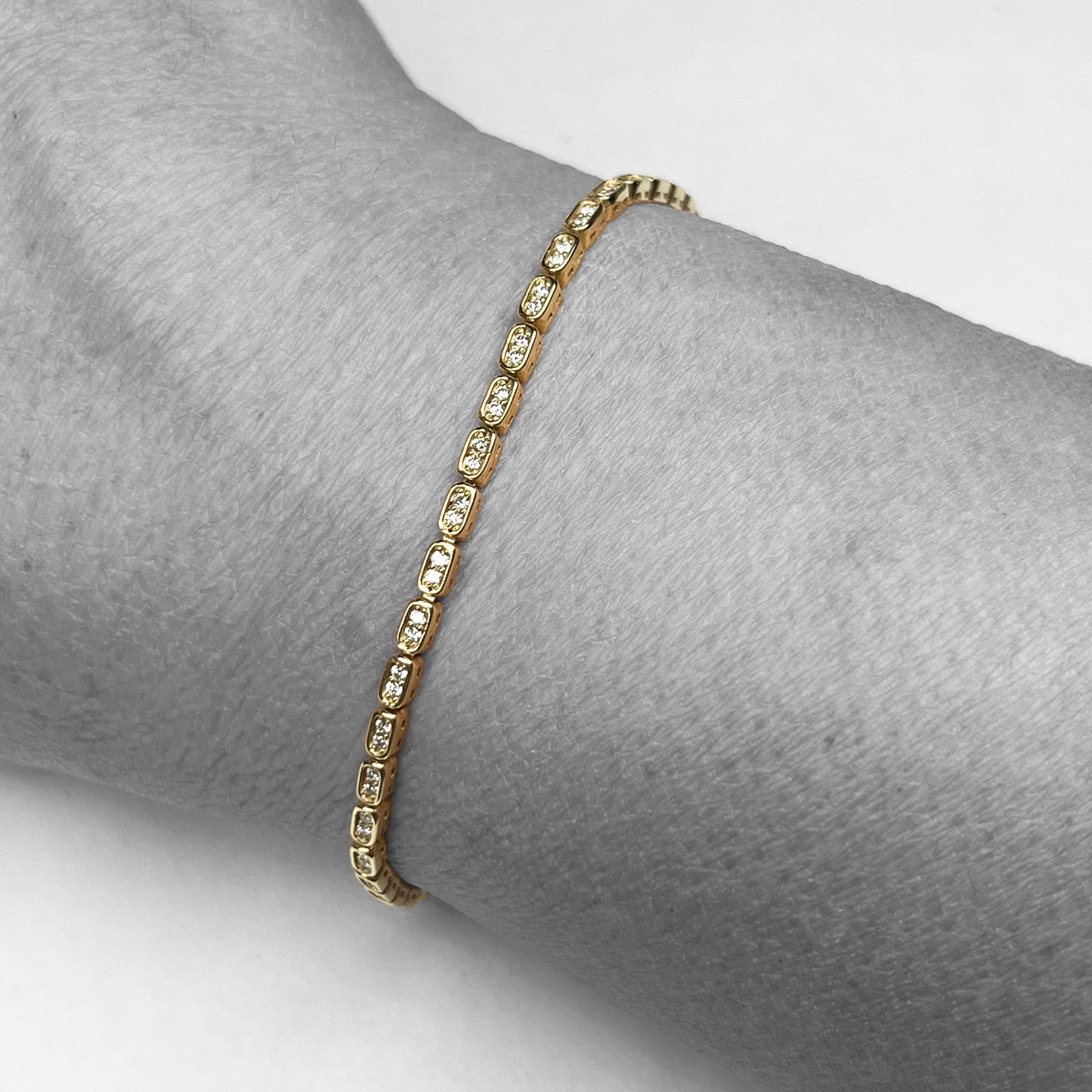 18ky Diamond Tennis Bracelet