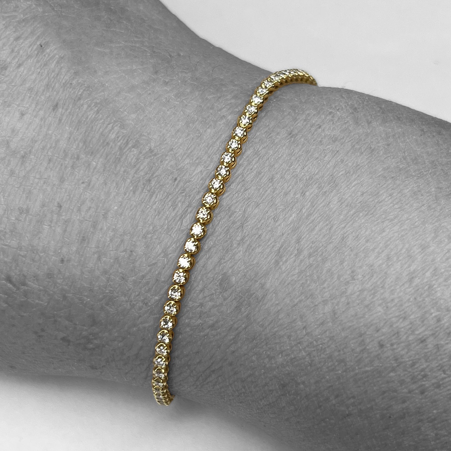 18ky Diamond Tennis Bracelet