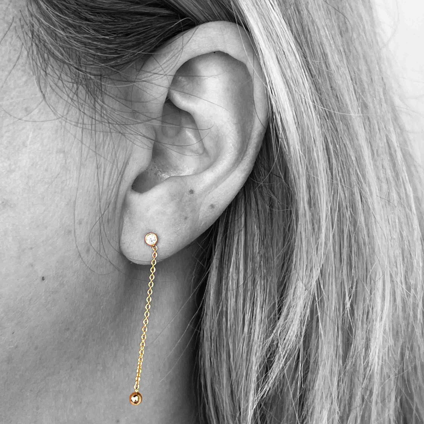 18ky Diamond Earrings