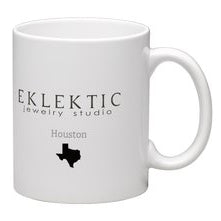 Coffee Mug - Cushion Cut Blue Gem - eklektic jewelry studio