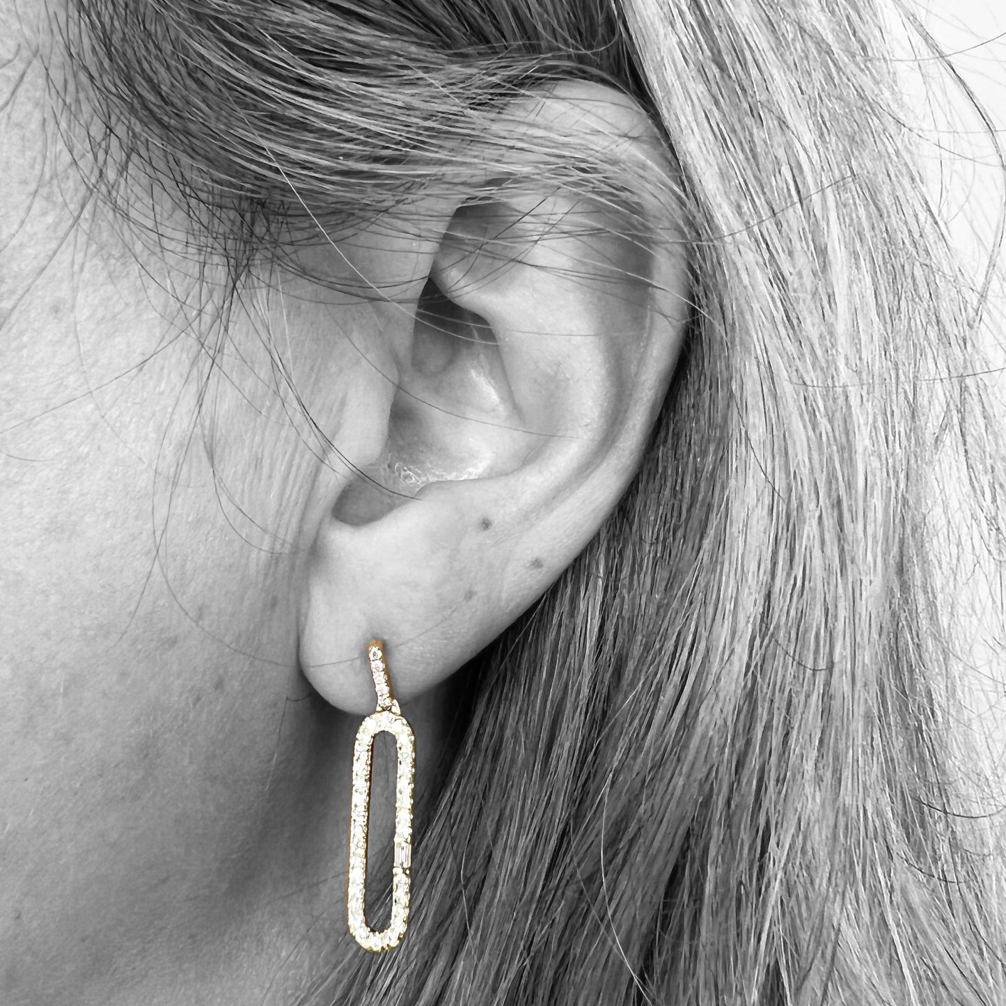 14ky Diamond Dangle Earrings