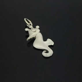 Silver Seahorse Charm Pendant - eklektic jewelry studio