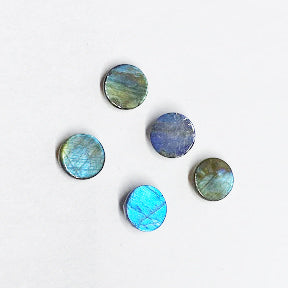 Labradorite - Round Cabochon Rose Cut - eklektic jewelry studio