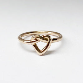 Heart Knot Ring - eklektic jewelry studio