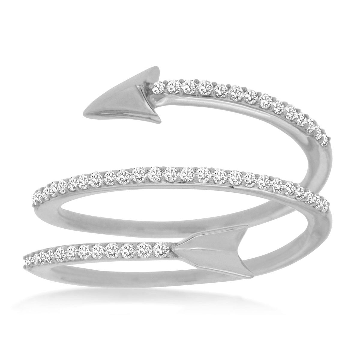 14kw Diamond Arrow Ring