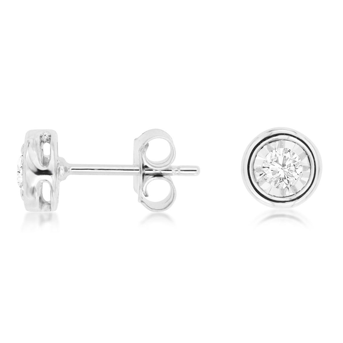 14kw Diamond Stud Earrings 0.25ctw