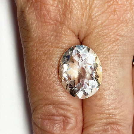 Quartz - Oval Faceted - eklektic jewelry studio