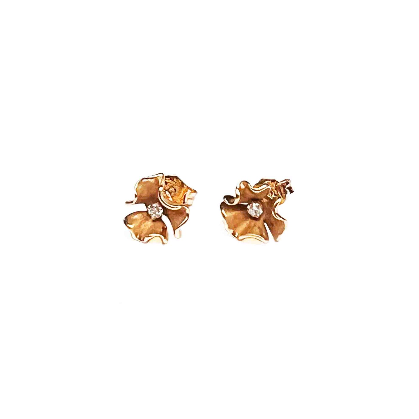 18ky Flower earrings