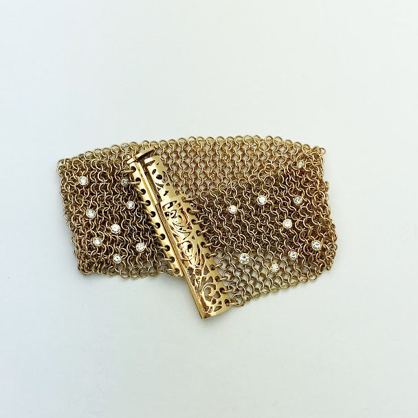 14ky Handmade Diamond Bracelet - eklektic jewelry studio