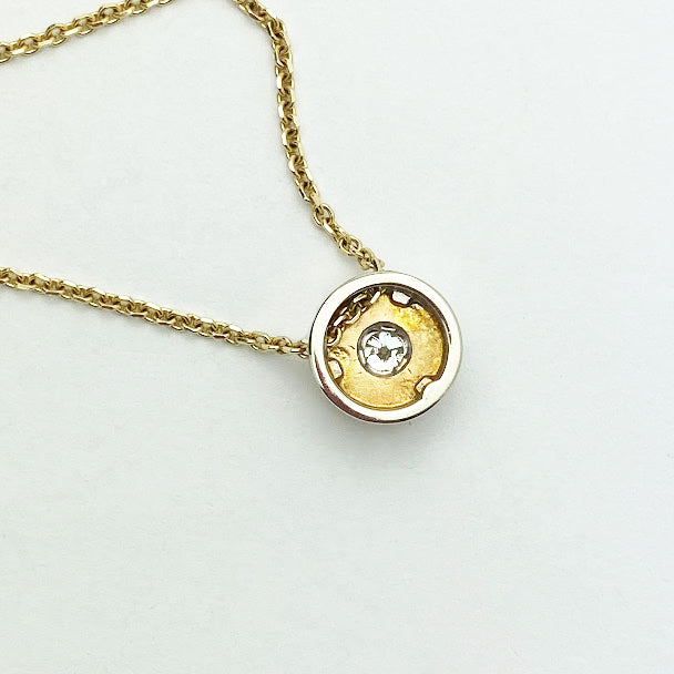 14ktt Solitaire Diamond Necklace - eklektic jewelry studio