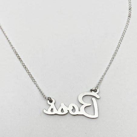 Silver "Boss" Necklace - eklektic jewelry studio